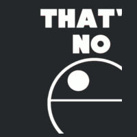 That's No Moon - Softstyle™ adult ringspun t-shirt Design
