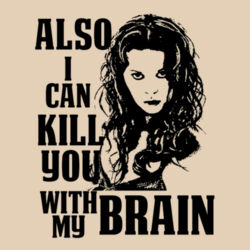 No.4 I Can Kill You With My Brain - HeavyBlend™ adult hooded sweatshirt Design