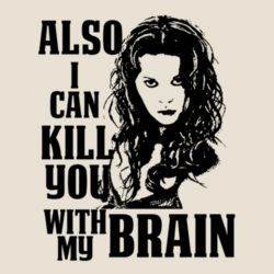 No.4 I Can Kill You With My Brain - HeavyBlend™ adult hooded sweatshirt Design