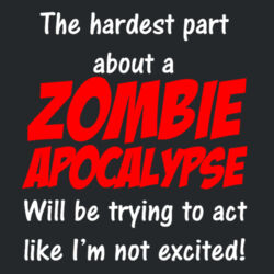 Zombie Apocalypse - Heavy Cotton 100% Cotton T Shirt Design