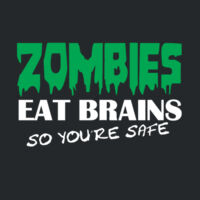 Zombies eat brains - Heavy Cotton 100% Cotton T Shirt Design