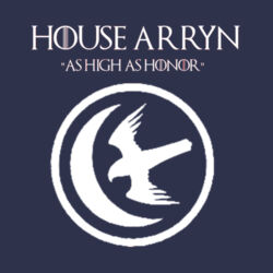 House Arryn - Heavy Cotton 100% Cotton T Shirt Design