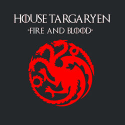 House Targaryen - Heavy Cotton 100% Cotton T Shirt Design