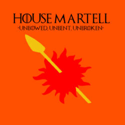 House Martell - HeavyBlend™ adult hooded sweatshirt Design