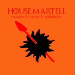 House Martell - Heavy Cotton 100% Cotton T Shirt Design