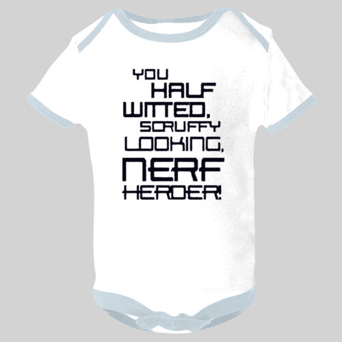 Scruffy Nerf Herder - Contrast baby bodysuit Thumbnail