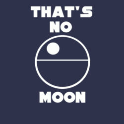 That's No Moon - Softstyle™ women's ringspun t-shirt Design