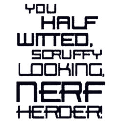 Scruffy Nerf Herder - Contrast baby bodysuit Design