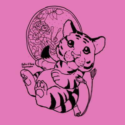 *Katie O'Kane* Original Tiger Design - Softstyle™ Women's T-shirt Design