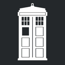 Tardis Silhouette  - Softstyle™ women's v-neck t-shirt Design