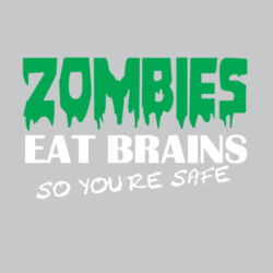 Zombies eat brains - Softstyle™ women's v-neck t-shirt Design