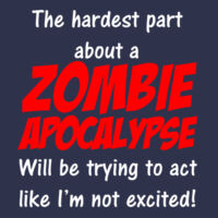 Zombie Apocalypse - Softstyle™ women's v-neck t-shirt Design