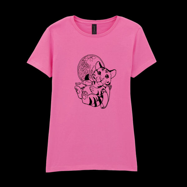 *Katie O'Kane* Original Tiger Design - Softstyle™ Women's T-shirt Thumbnail