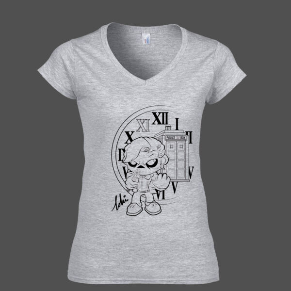 *Loki Tsang* Time Lord XI - Soft Style™ Women's V-Neck T-Shirt Thumbnail