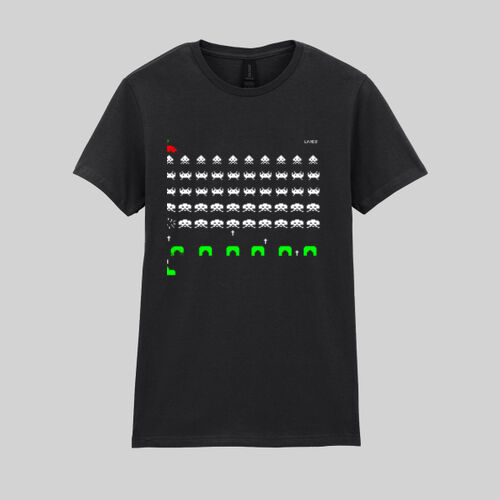Space Invaders  - Softstyle™ women's ringspun t-shirt Thumbnail