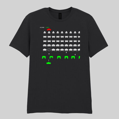 Space Invaders  - Softstyle™ adult ringspun t-shirt Thumbnail